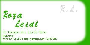 roza leidl business card